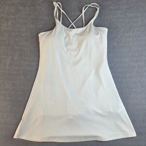 Under Armour Play Up Dress White SS 2024 Athletic Tennis Golf Mini Dress Large